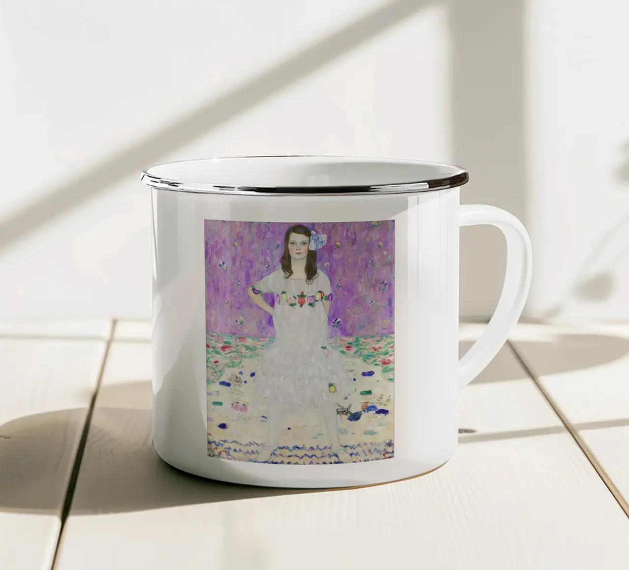 Mäda Primavesi di Gustav Klimt 1912 tazza in smalto da Gustav Klimt ART Prints