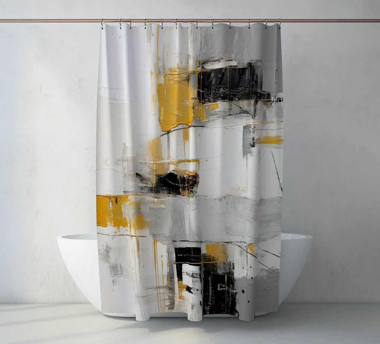 Abstract texture shower curtain by Imagine