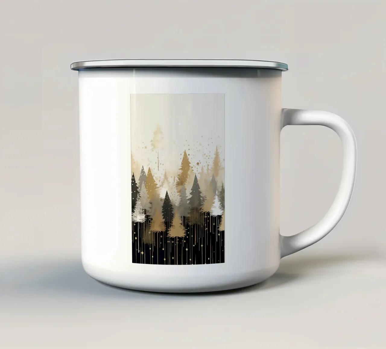 Alberi di Natale tazza in smalto da Imagine