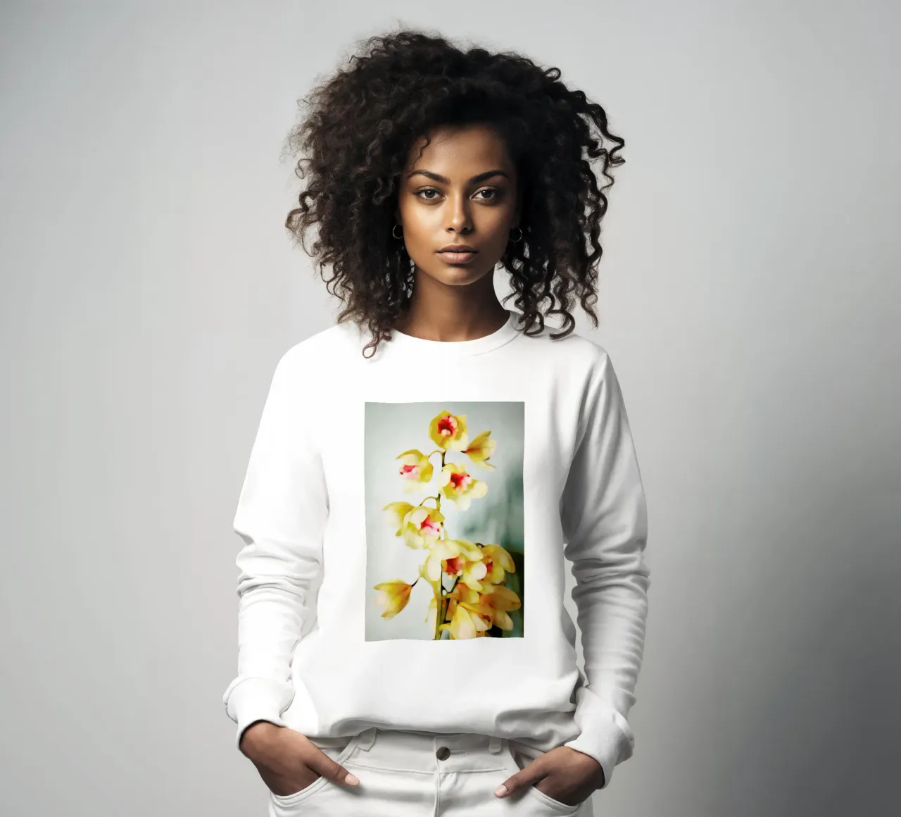 Orchids 2 sweatshirt van Angelo Cerantola