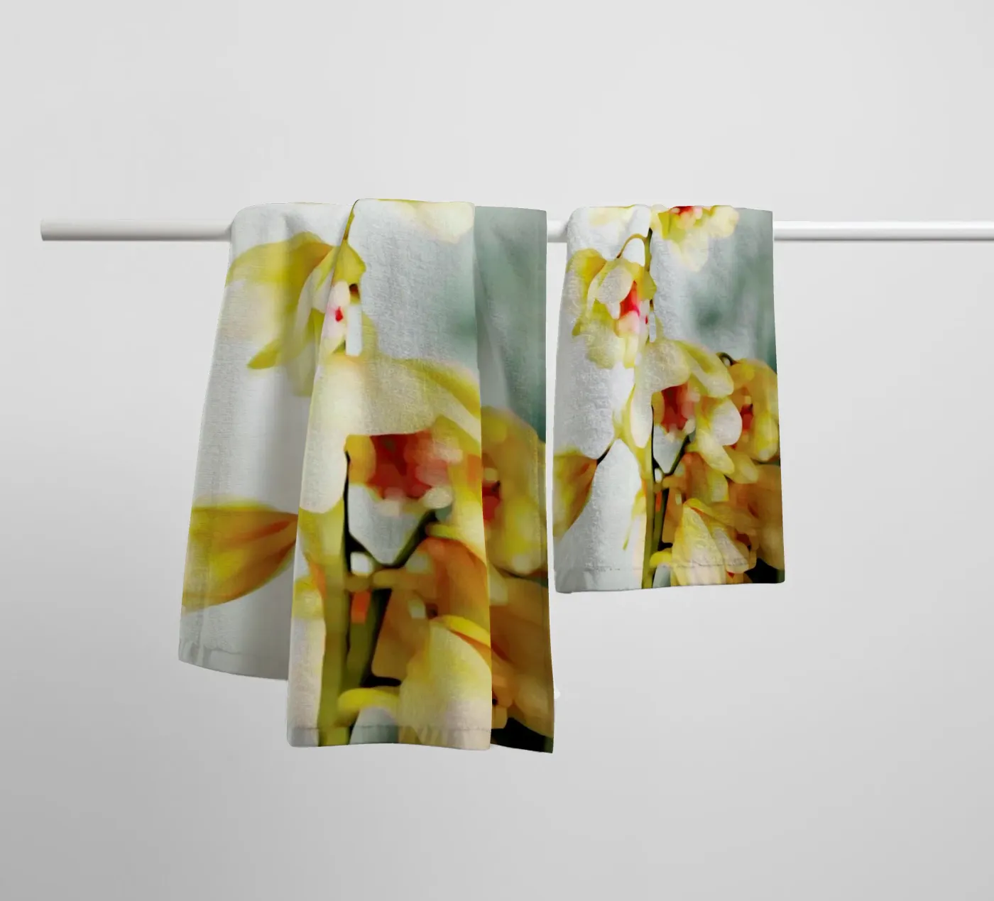 Orchids 2 towel by Angelo Cerantola
