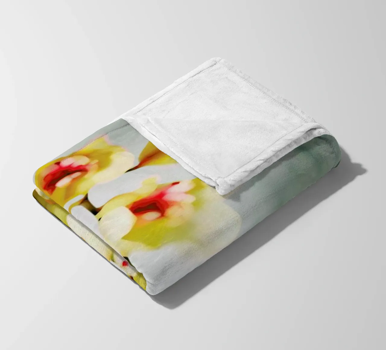 Orchids 2 fleece blanket by Angelo Cerantola