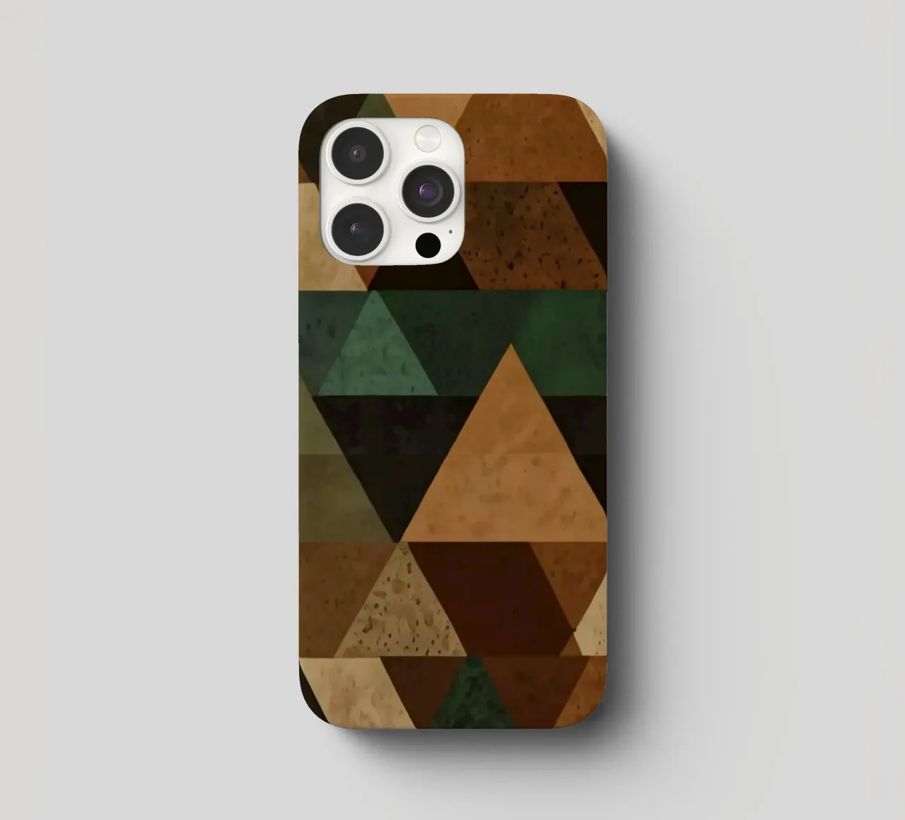 Colorful geometric pattern of alternating triangles in shade iphone case by DesignDoodle