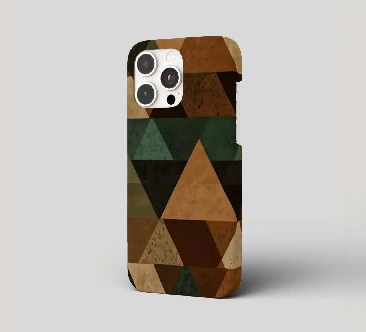 Colorful geometric pattern of alternating triangles in shade iphone case by DesignDoodle