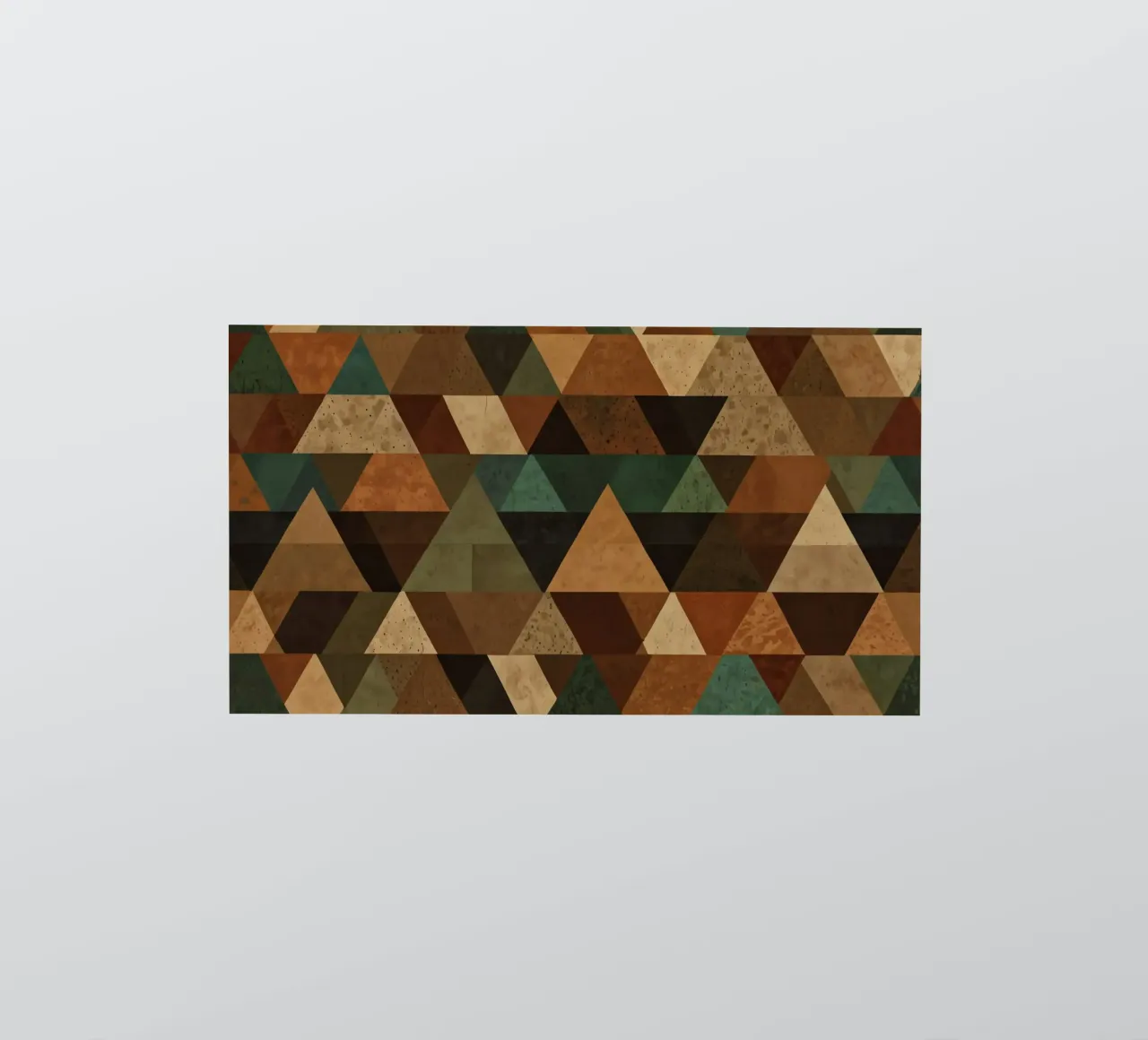 Colorful geometric pattern of alternating triangles in shade sticker by DesignDoodle