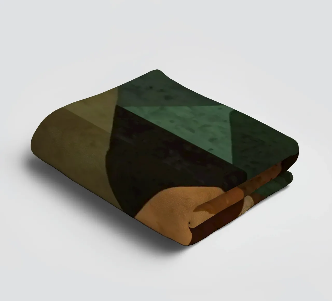 Colorful geometric pattern of alternating triangles in shade towel by DesignDoodle