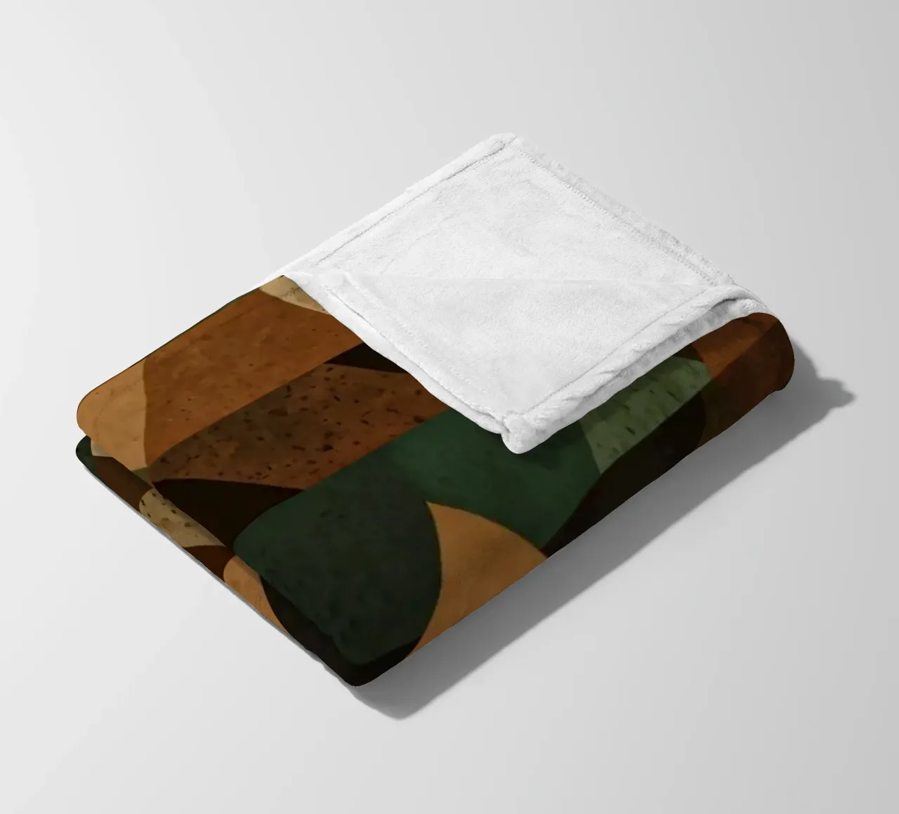 Colorful geometric pattern of alternating triangles in shade fleece blanket by DesignDoodle