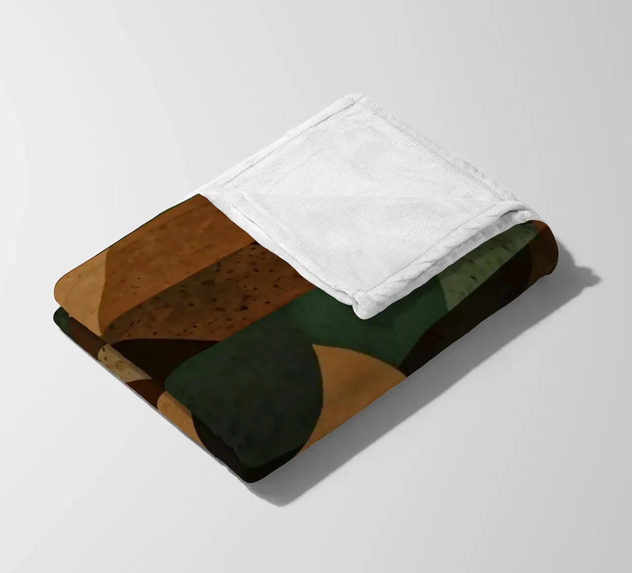 Colorful geometric pattern of alternating triangles in shade fleece blanket by DesignDoodle