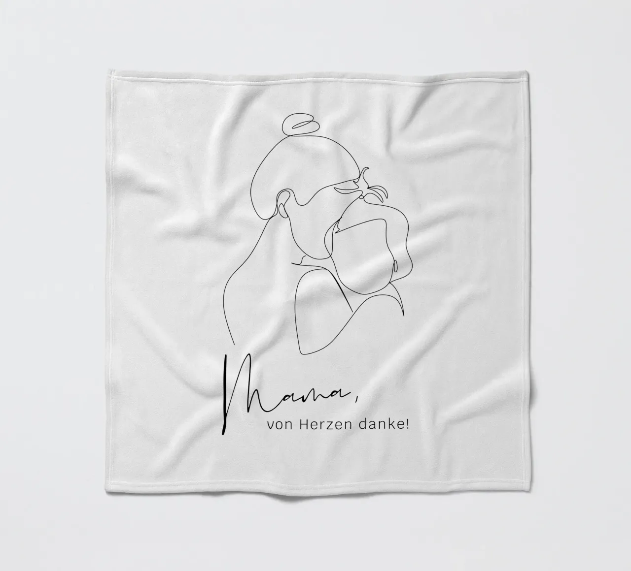 Mamma, grazie dal profondo del cuore! coperta in pile da ArtDesign by KBK