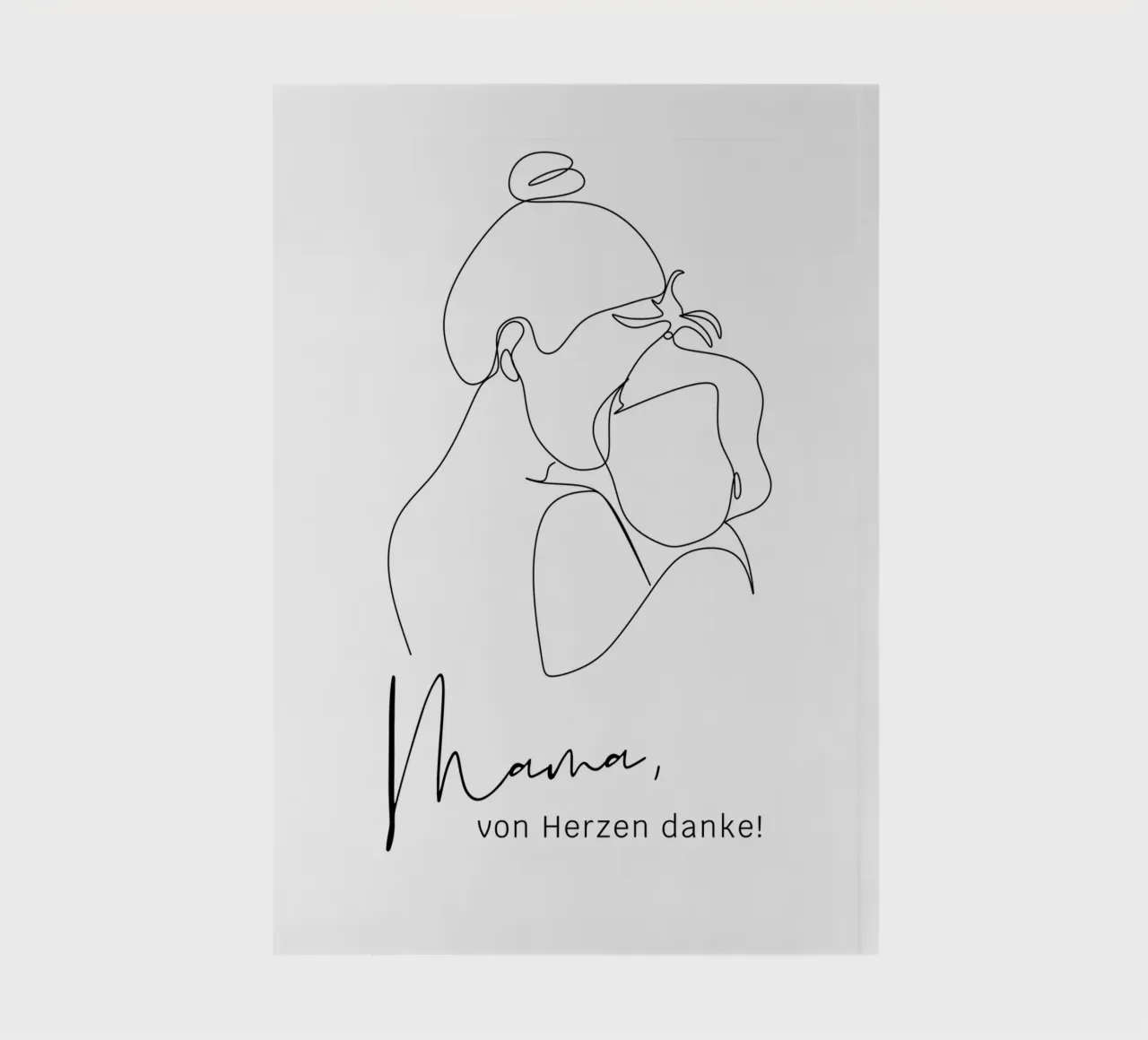 Mum, thank you from the bottom of my heart! notebook by ArtDesign by KBK