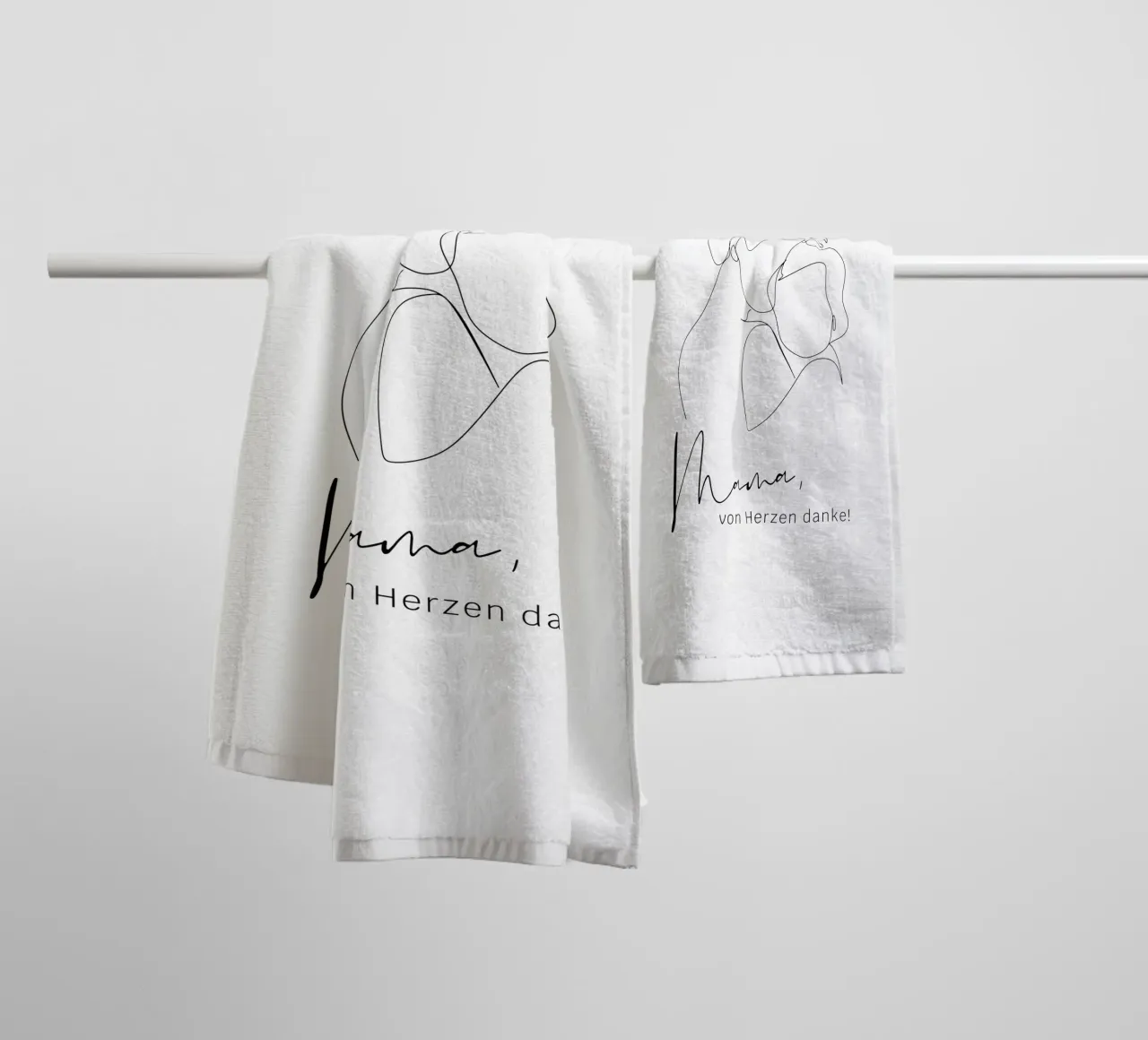 Mum, thank you from the bottom of my heart! towel by ArtDesign by KBK