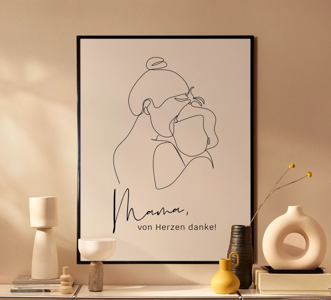 Mama, von Herzen danke! Poster von ArtDesign by KBK