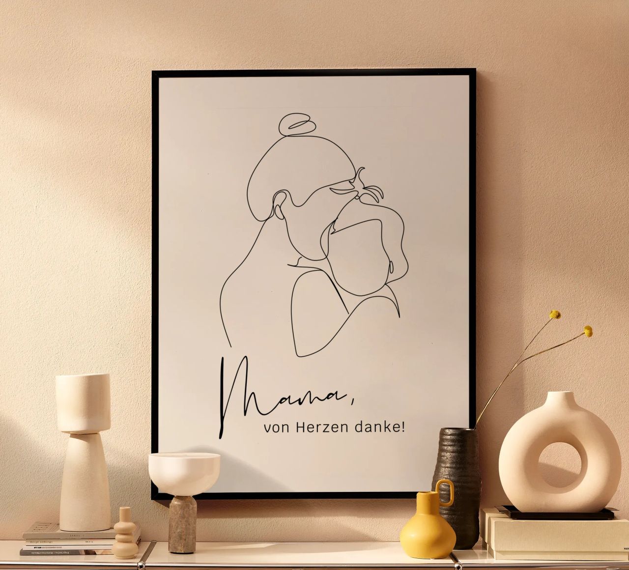 Mama, von Herzen danke! Poster von ArtDesign by KBK