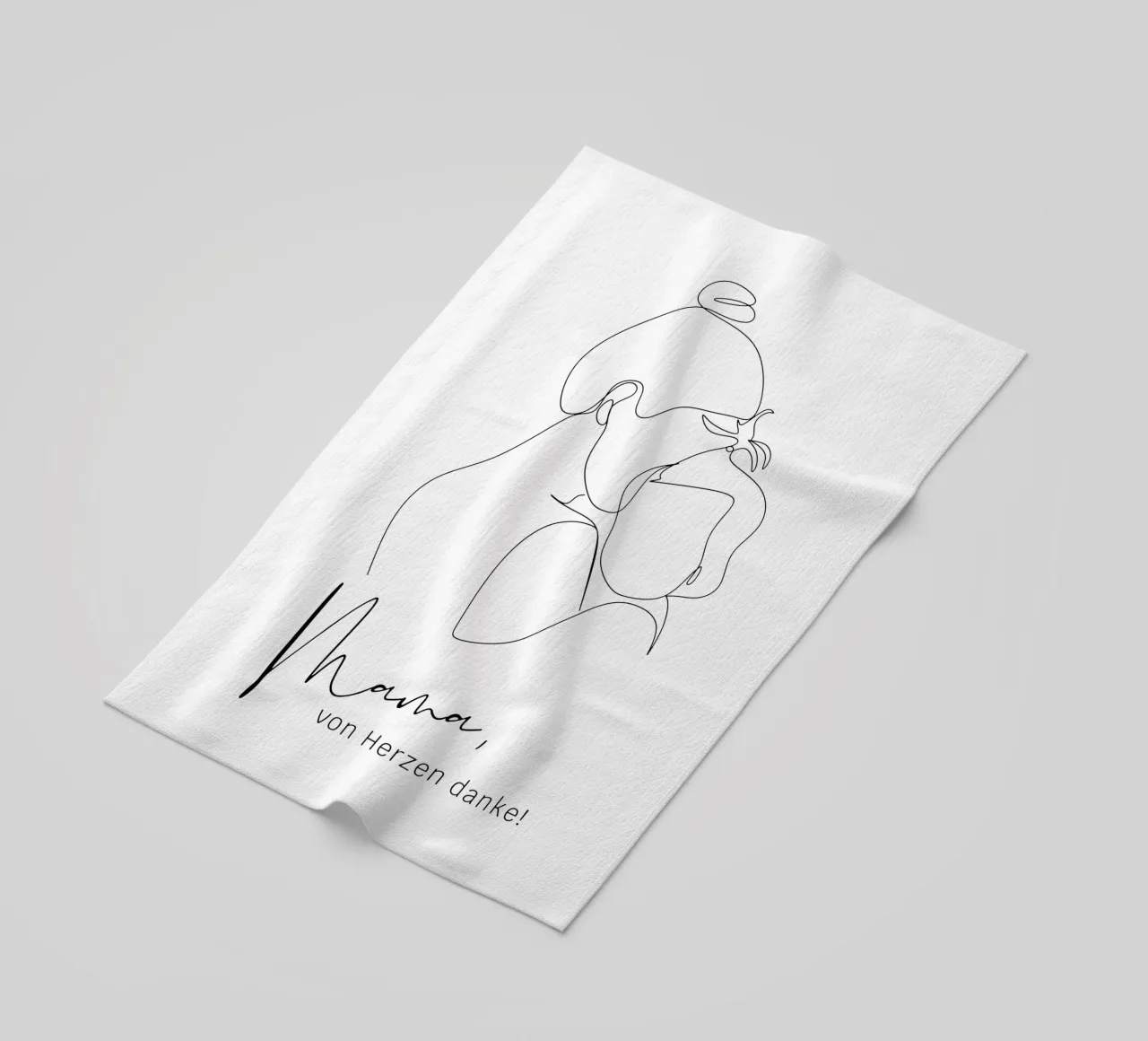 Mamma, grazie dal profondo del cuore! telo mare da ArtDesign by KBK