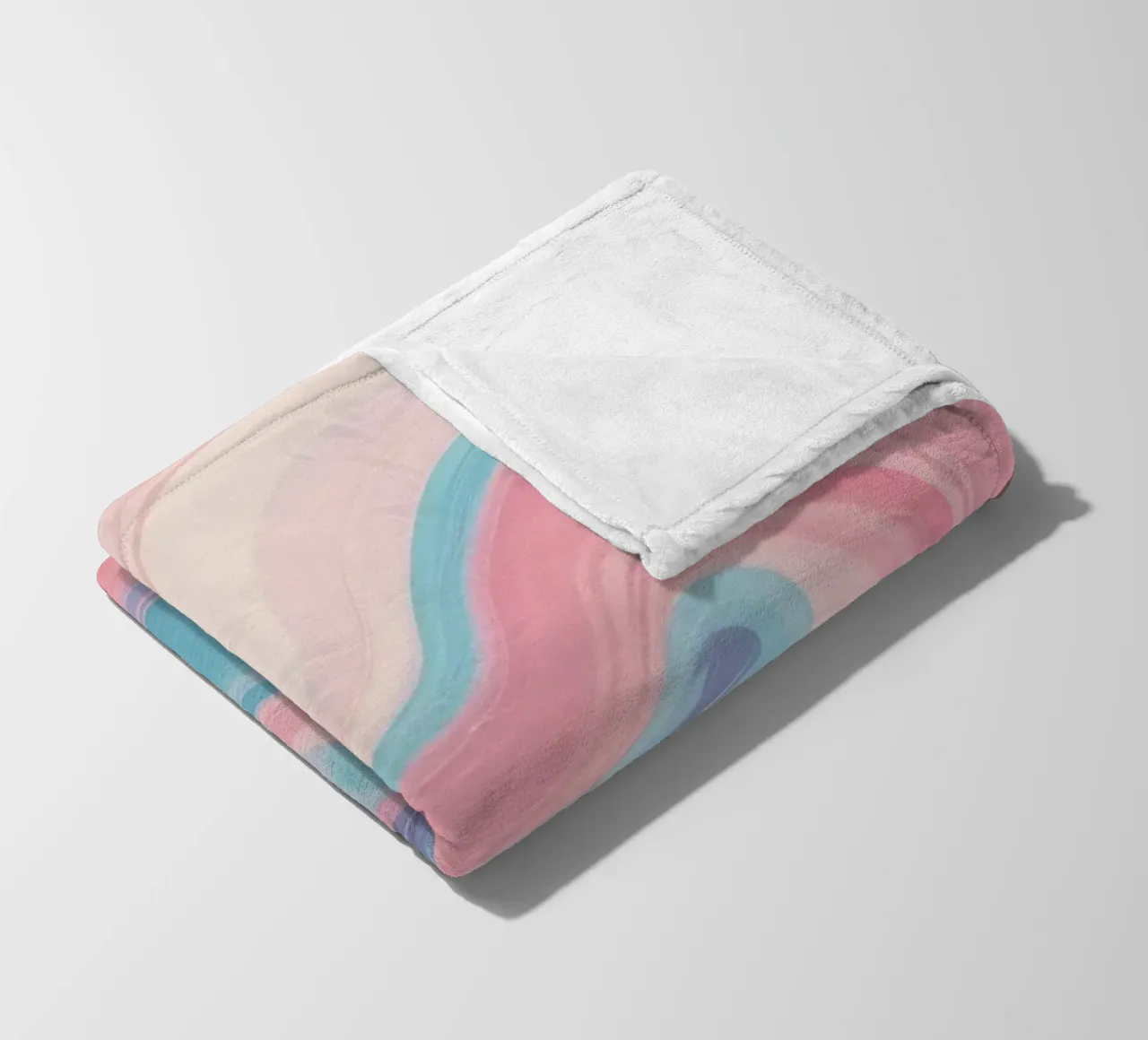 Le vorticose tonalità pastello creano un affascinante disegno astratto. coperta in pile da DesignDoodle