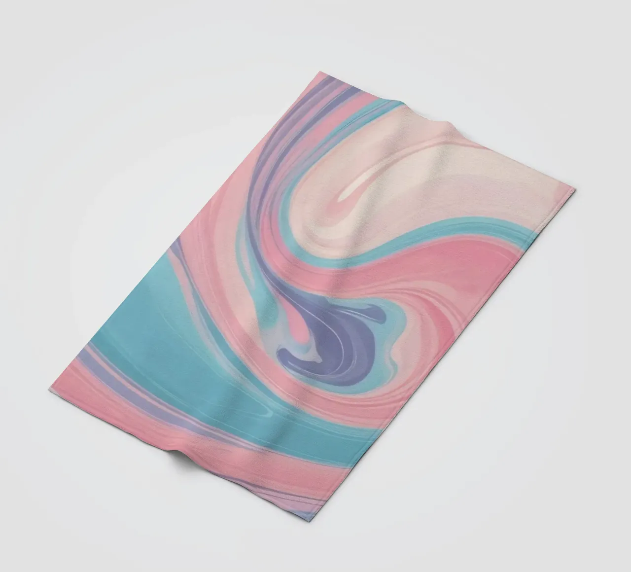 Le vorticose tonalità pastello creano un affascinante disegno astratto. coperta in pile da DesignDoodle