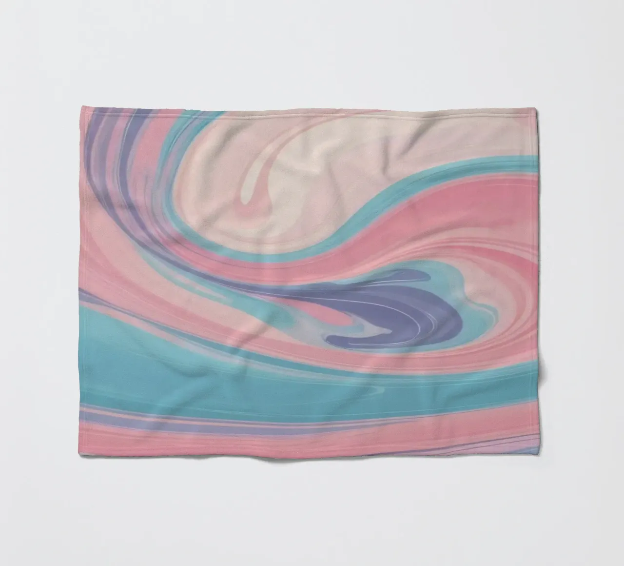Le vorticose tonalità pastello creano un affascinante disegno astratto. coperta in pile da DesignDoodle