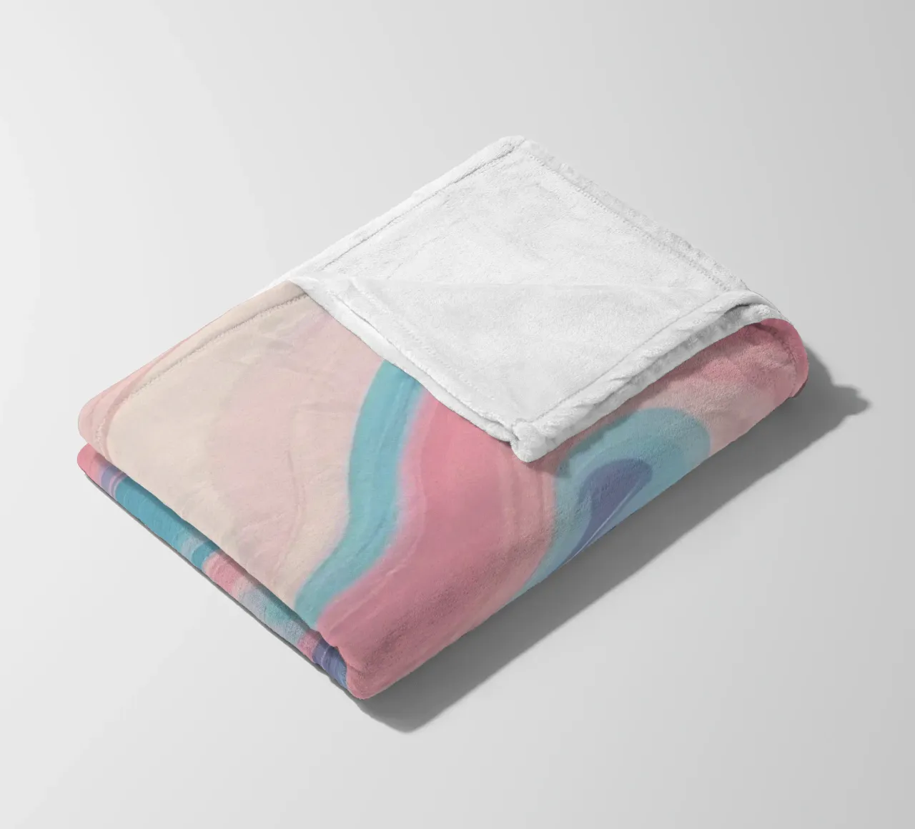 Le vorticose tonalità pastello creano un affascinante disegno astratto. coperta in pile da DesignDoodle