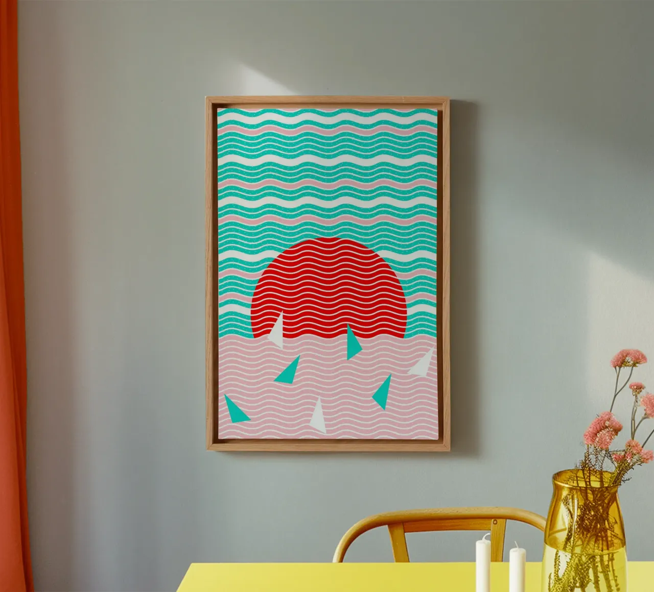 Hello Ocean Summer Dreams canvas with Floater frame by SilverPegasus
