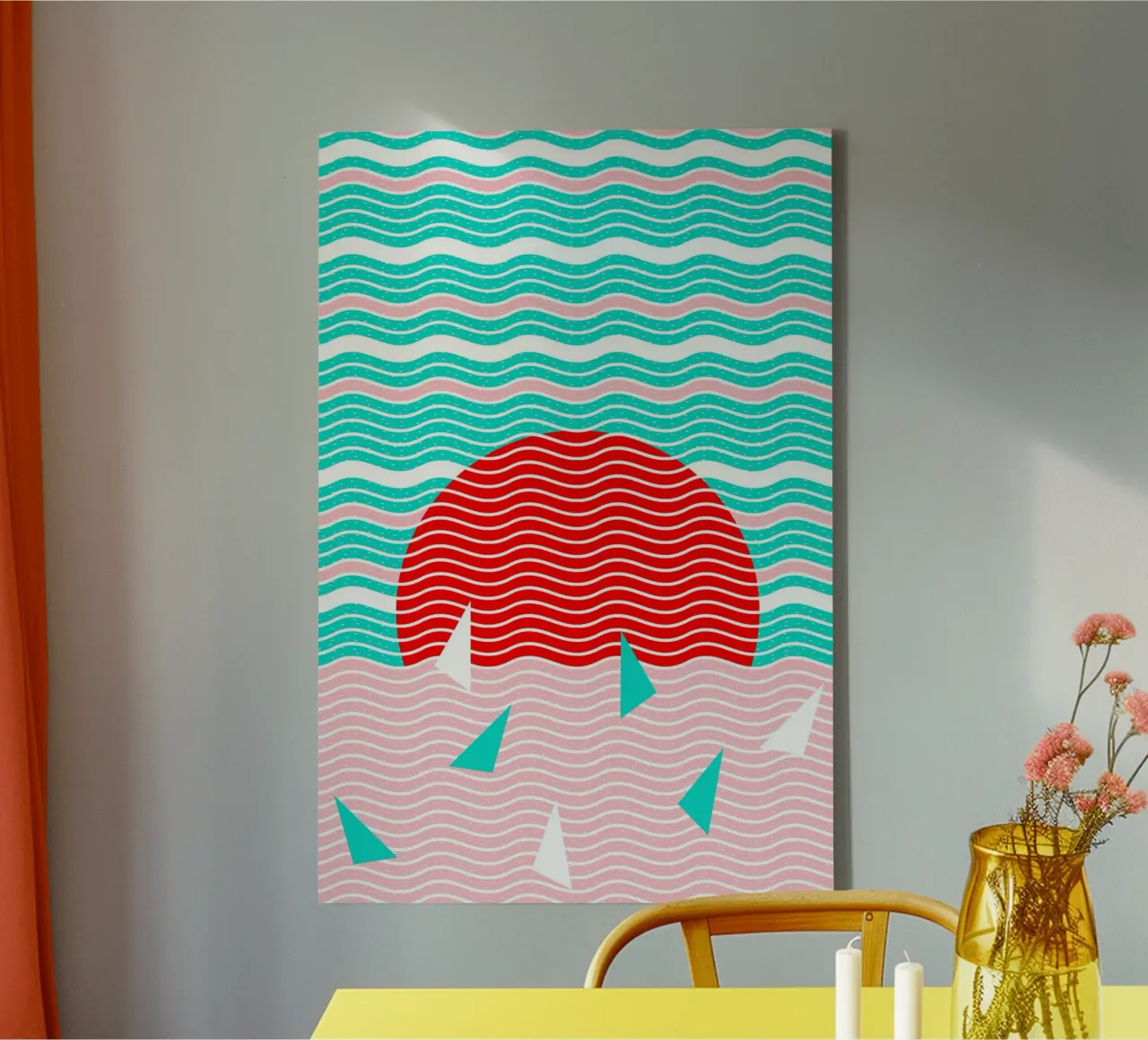 Hello Ocean Summer Dreams canvas with Floater frame by SilverPegasus