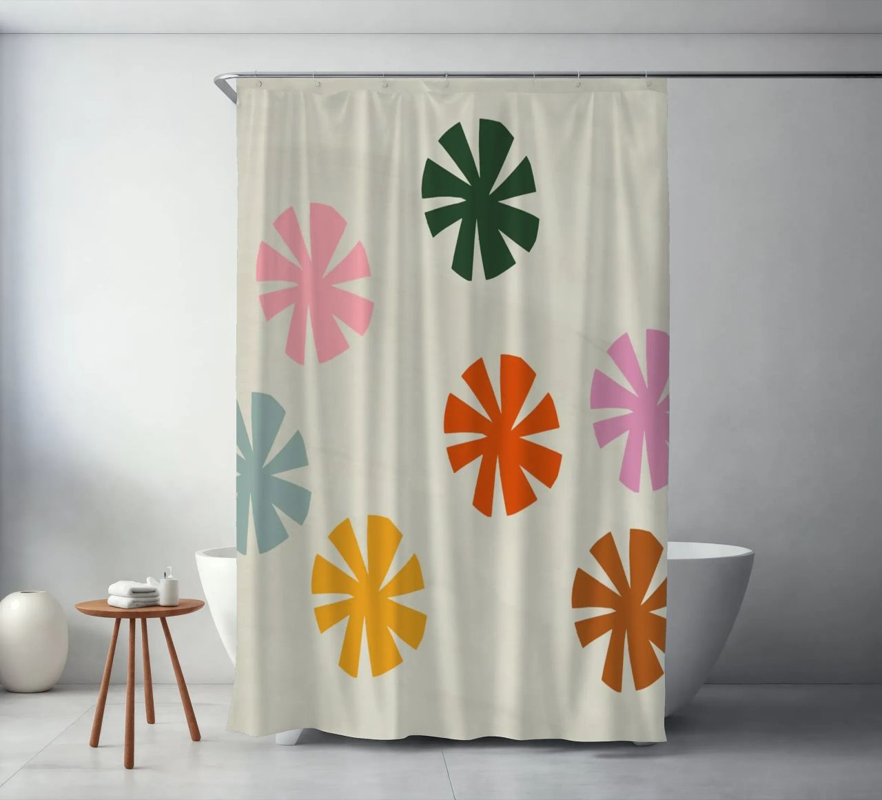 Pradera cortina de baño de Rose Beck Art
