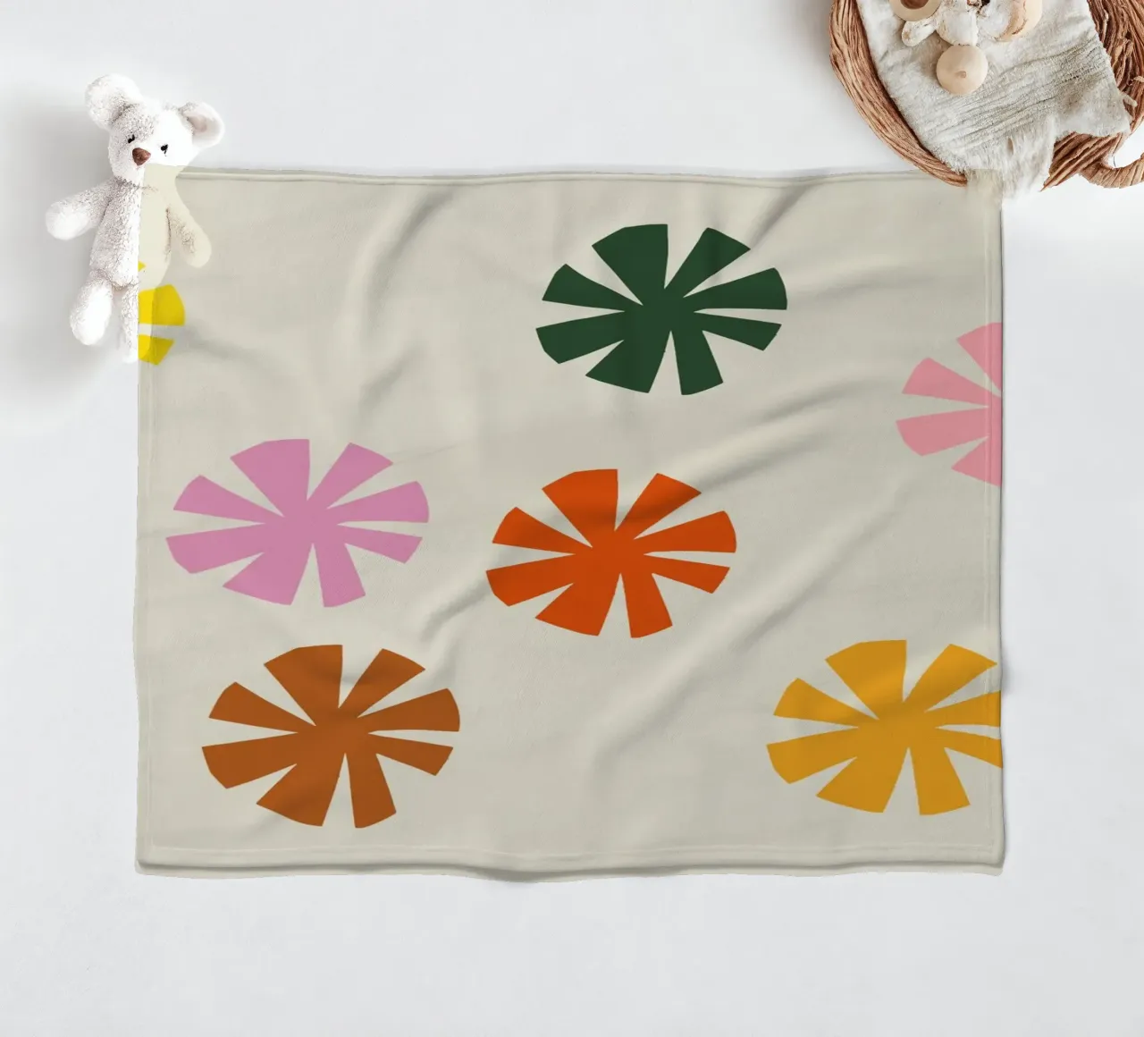 Weide fleecedeken van Rose Beck Art