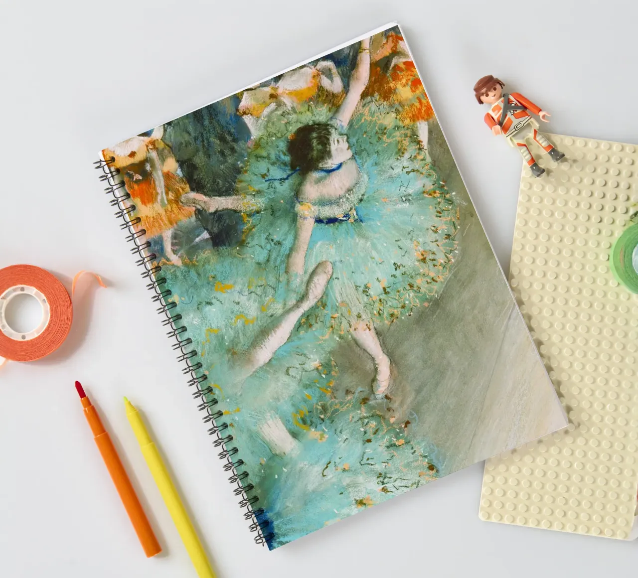 Edgar Degas’ Swaying Dancer (Dancer in Green) spiral notebook by Venus Art
