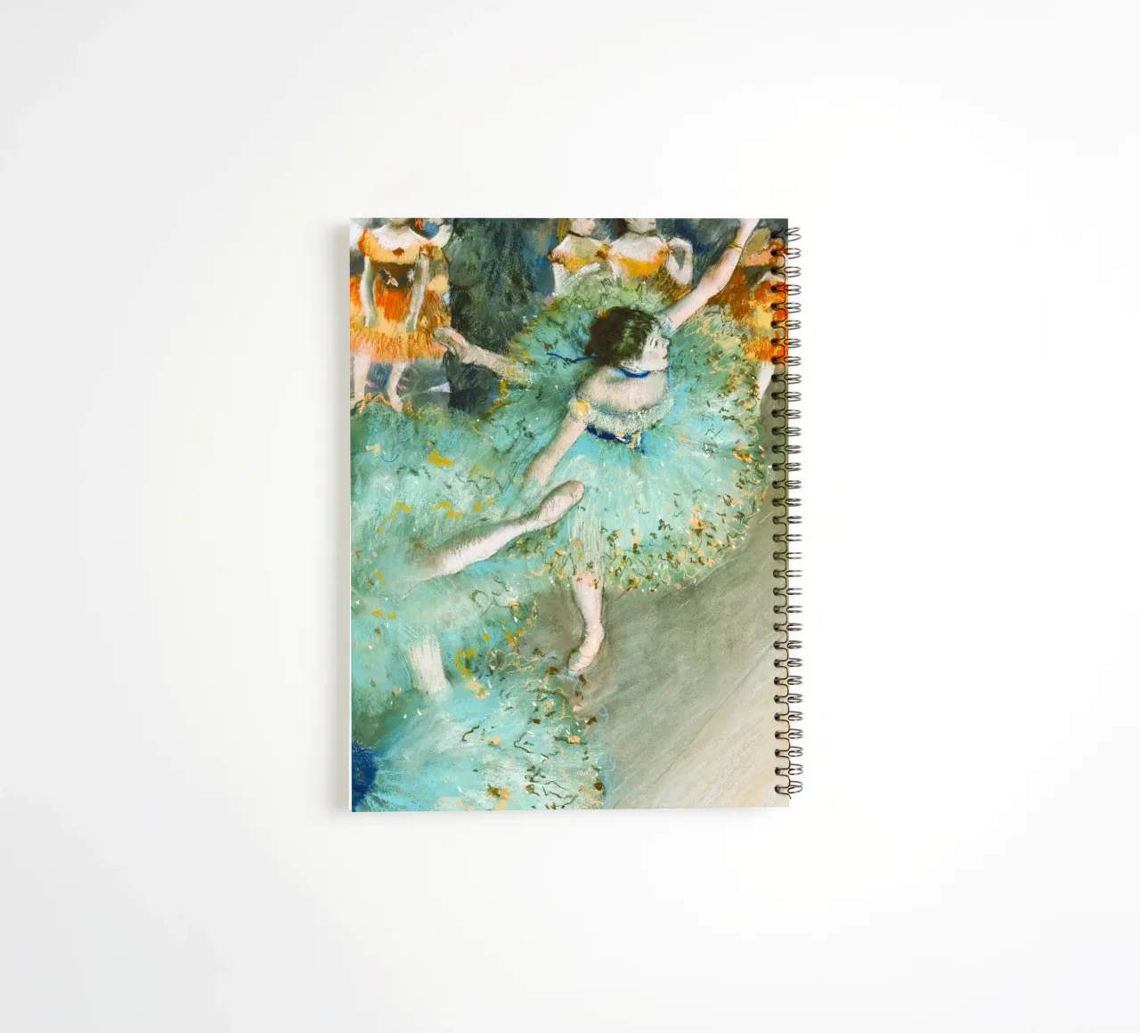 Edgar Degas’ Swaying Dancer (Dancer in Green) spiral notebook by Venus Art