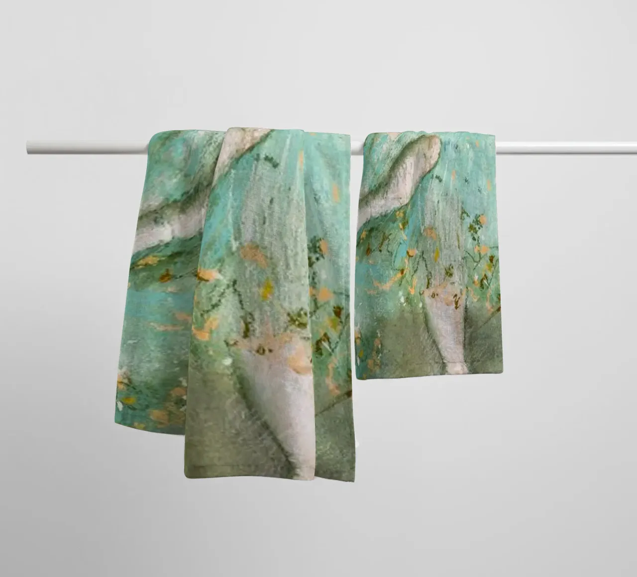 Edgar Degas’ Swaying Dancer (Dancer in Green) towel by Venus Art