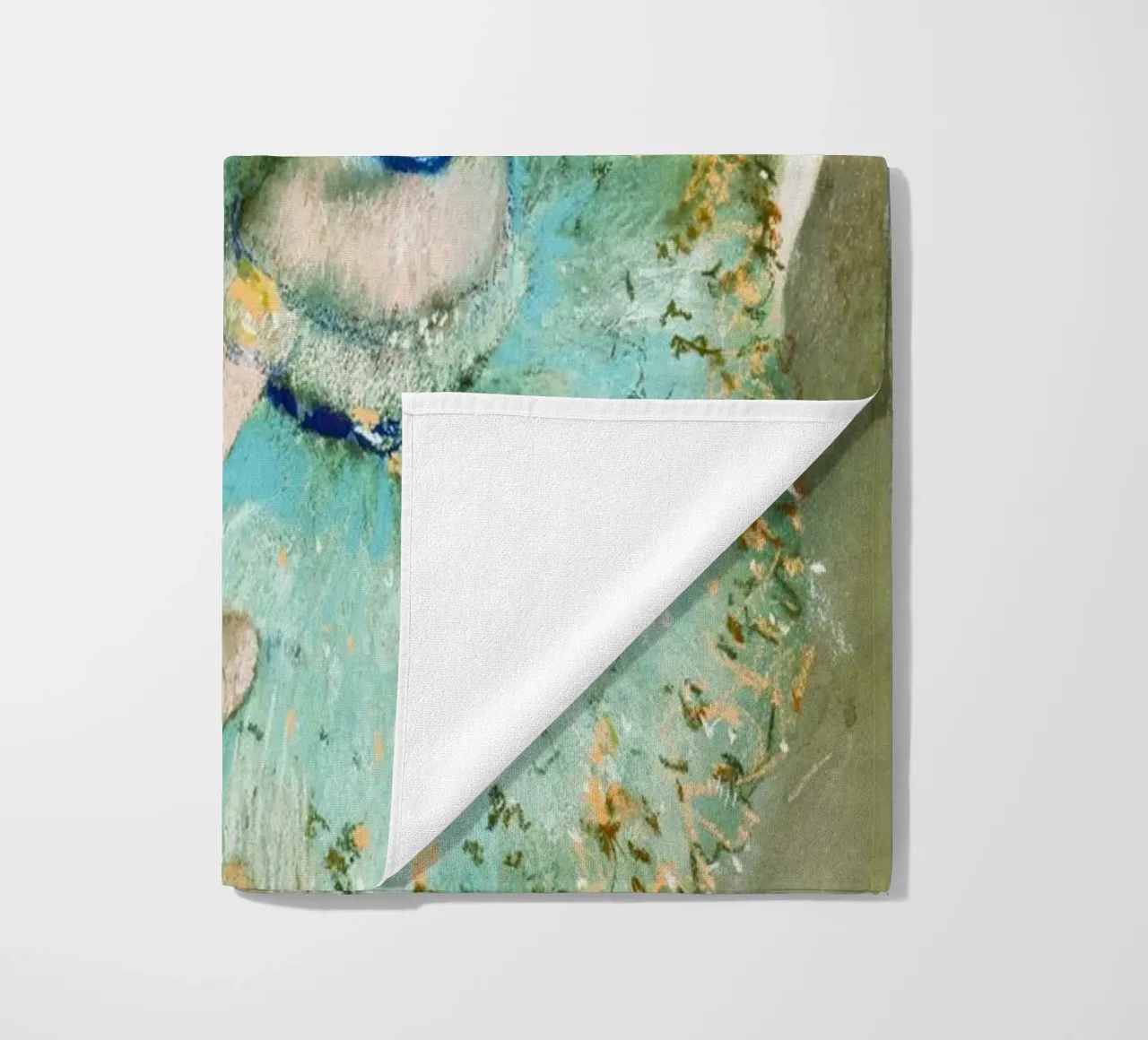 Edgar Degas’ Swaying Dancer (Dancer in Green) beach towel by Venus Art