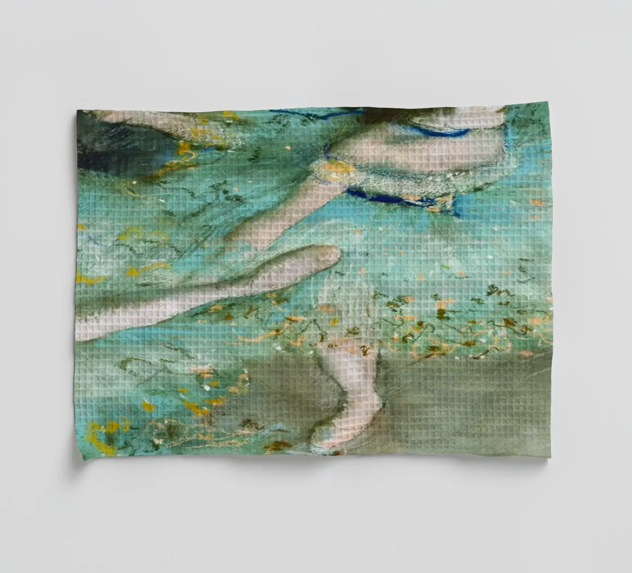 La danseuse oscillante d'Edgar Degas (danseuse en vert) torchon de Venus Art