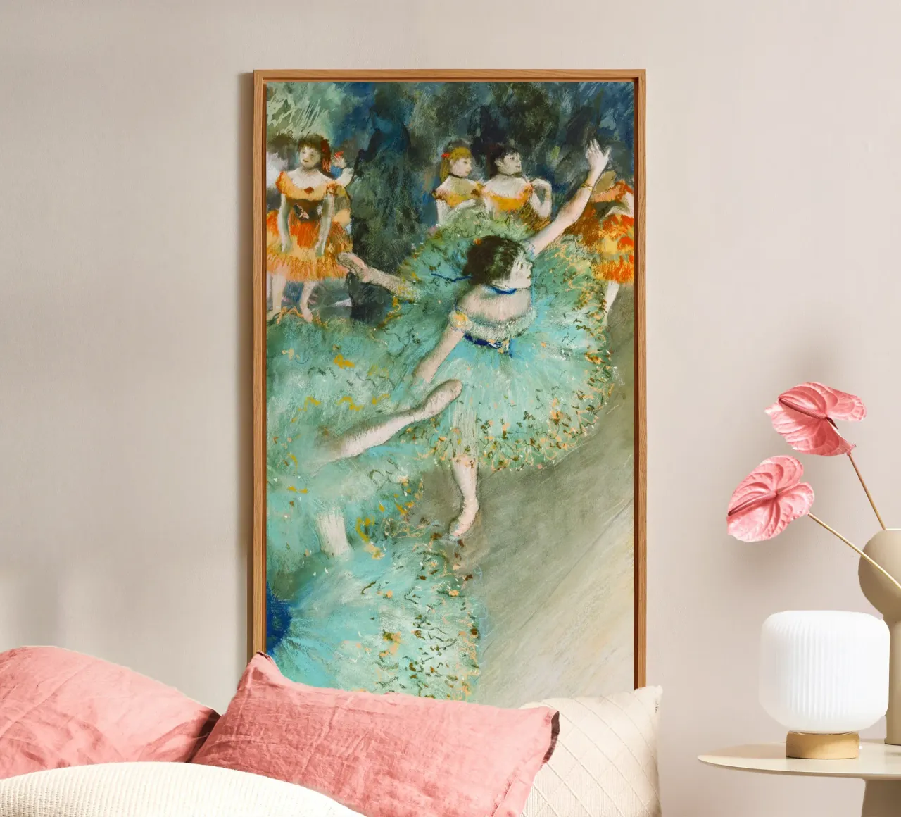 Edgar Degas’ Swaying Dancer (Dancer in Green) alu-dibond by Venus Art