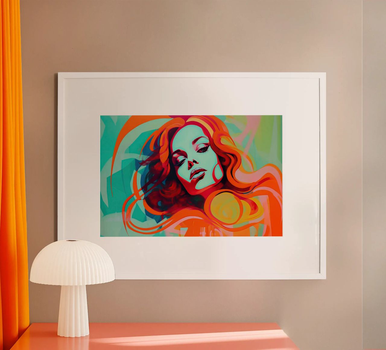 Colourful female portrait poster by Imagine