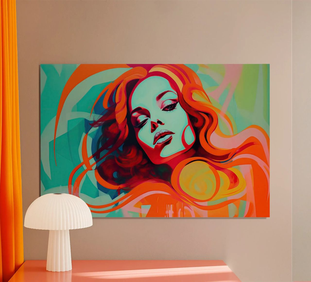 Colourful female portrait poster by Imagine