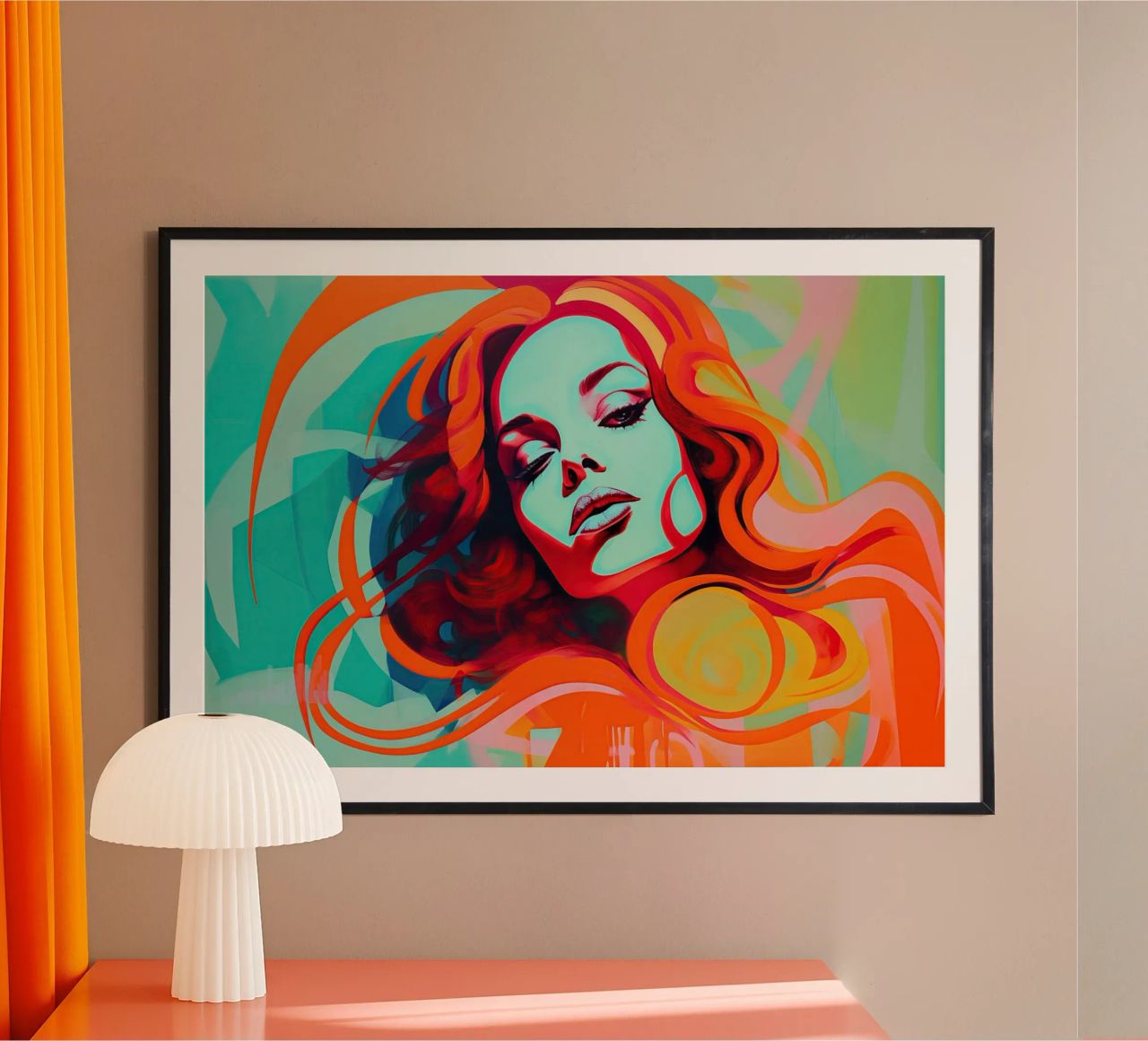 Colourful female portrait poster by Imagine