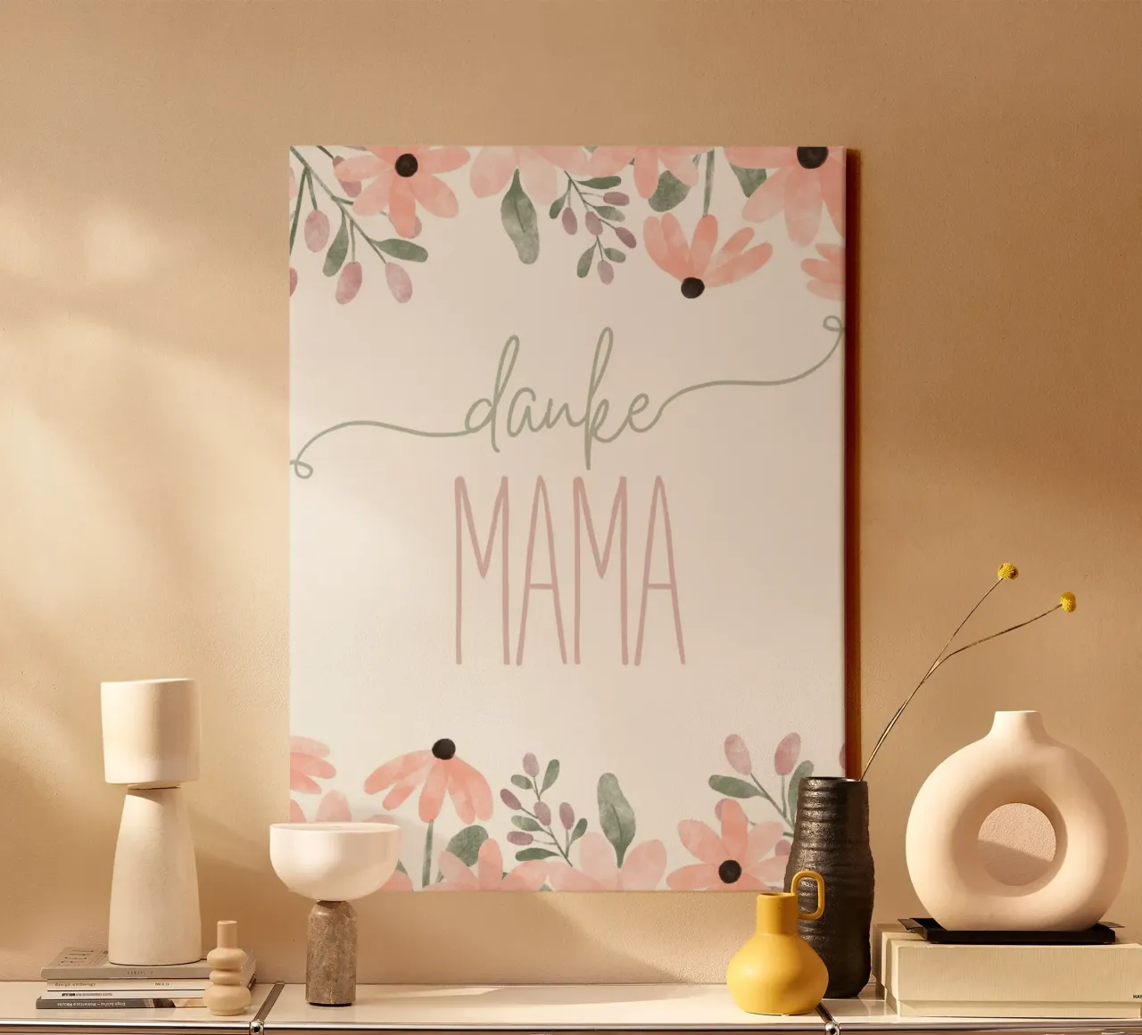 grazie mamma tela con Cornice a cassetta da ArtDesign by KBK