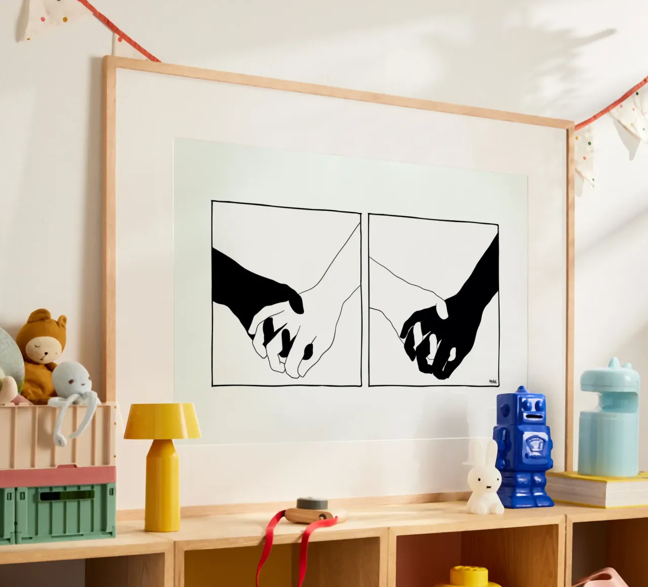 Together poster con telaio in plastica da Ninhol