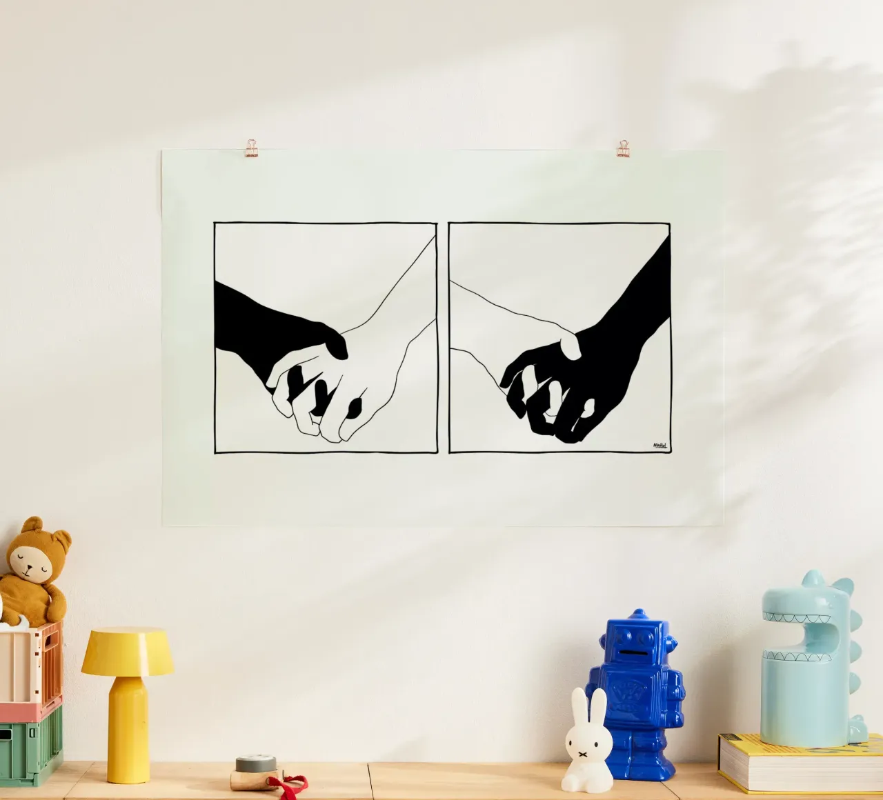 Together poster con telaio in plastica da Ninhol