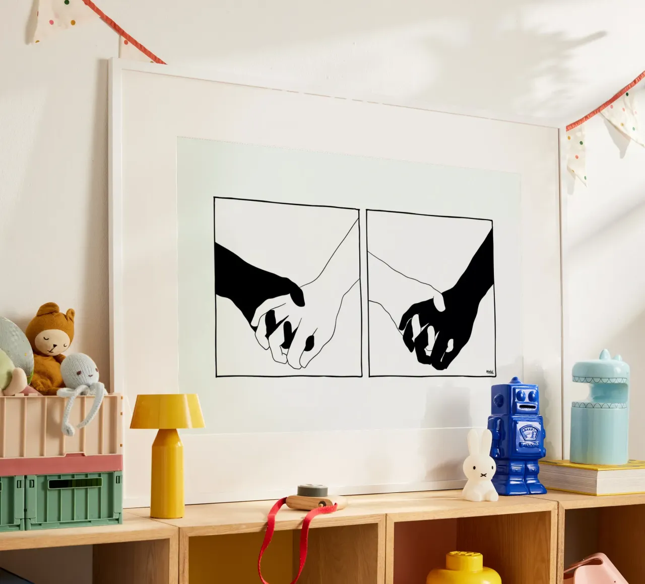 Together poster con telaio in plastica da Ninhol