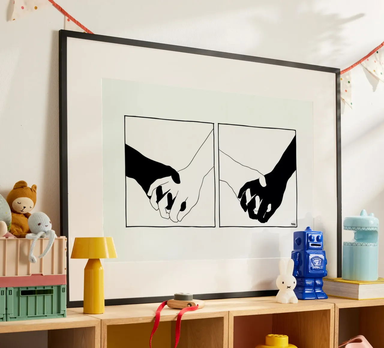 Together poster con telaio in plastica da Ninhol