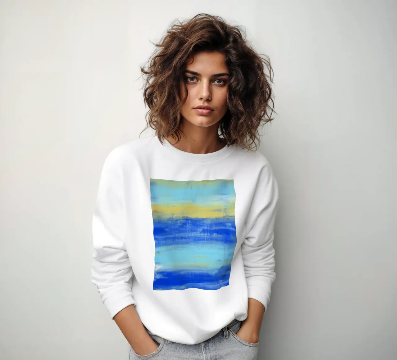 Aan het strand sweatshirt van Petra Lang