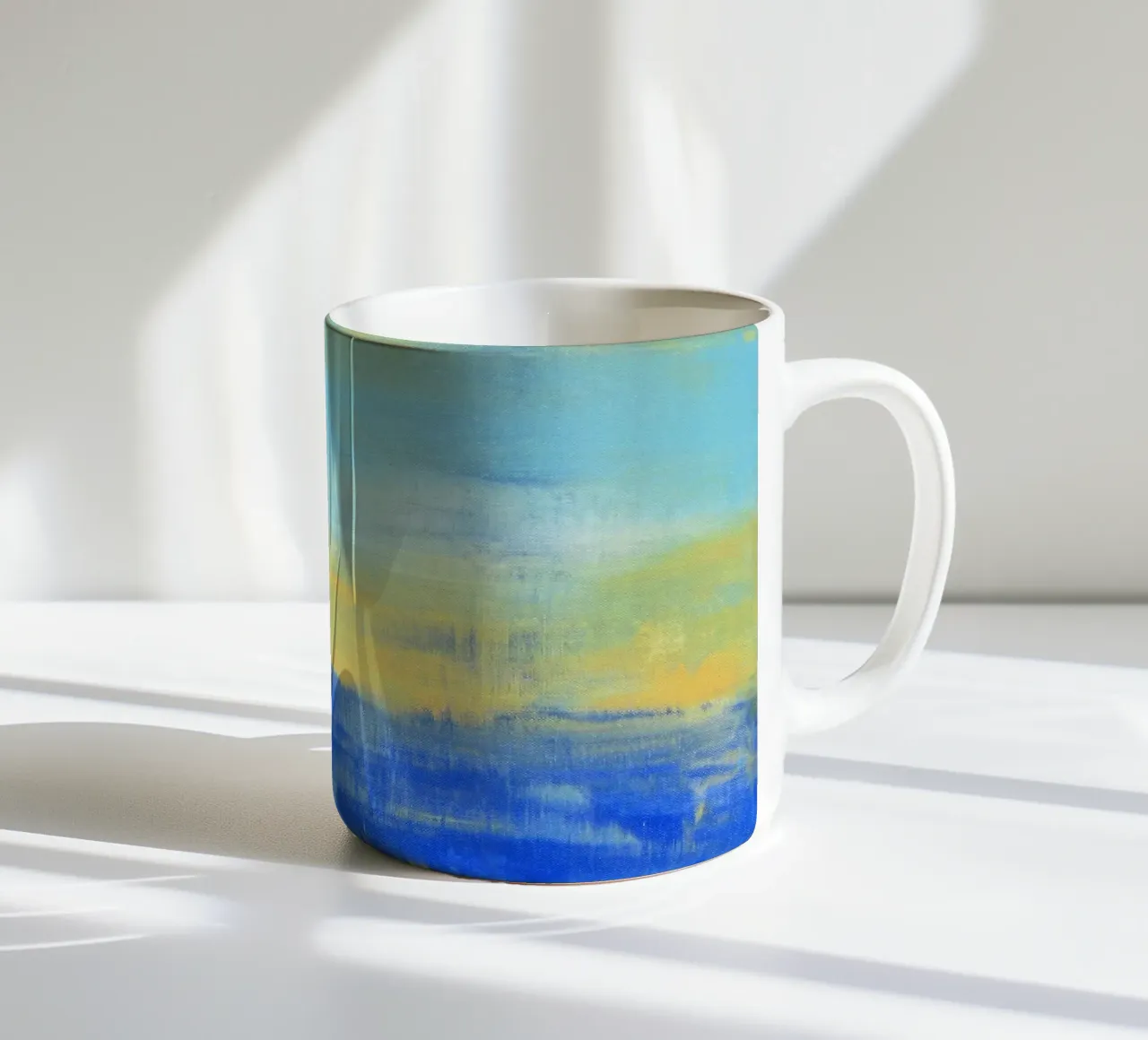 At the Beach ceramic mug by Petra Lang
