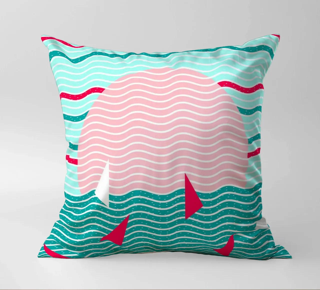 Ciao Oceano Vele Rosa cuscino da SilverPegasus