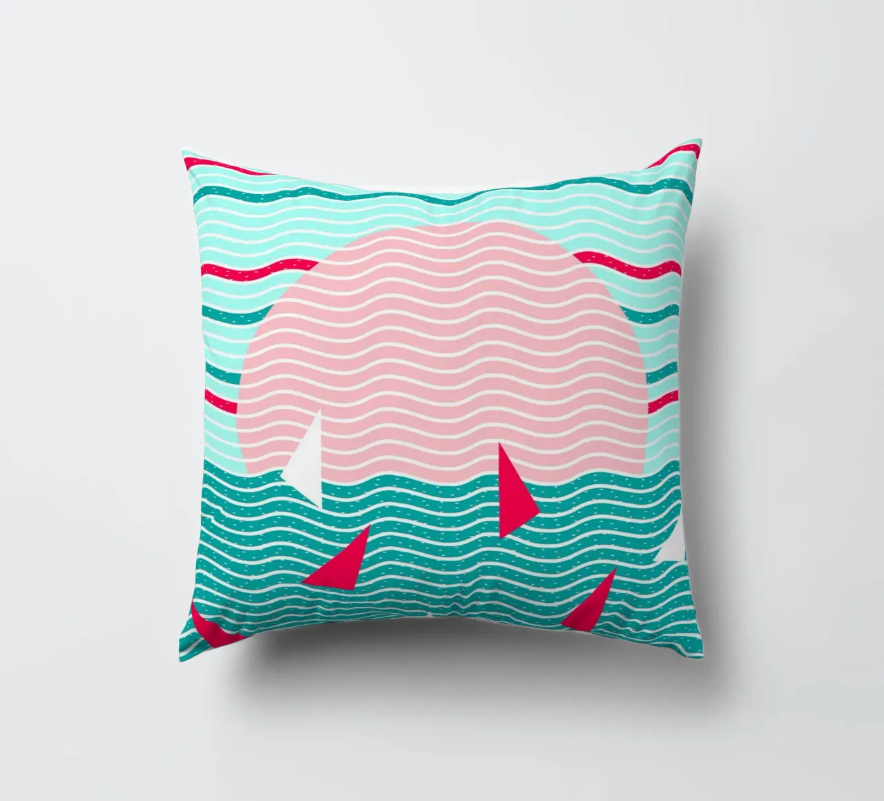 Ciao Oceano Vele Rosa cuscino da SilverPegasus