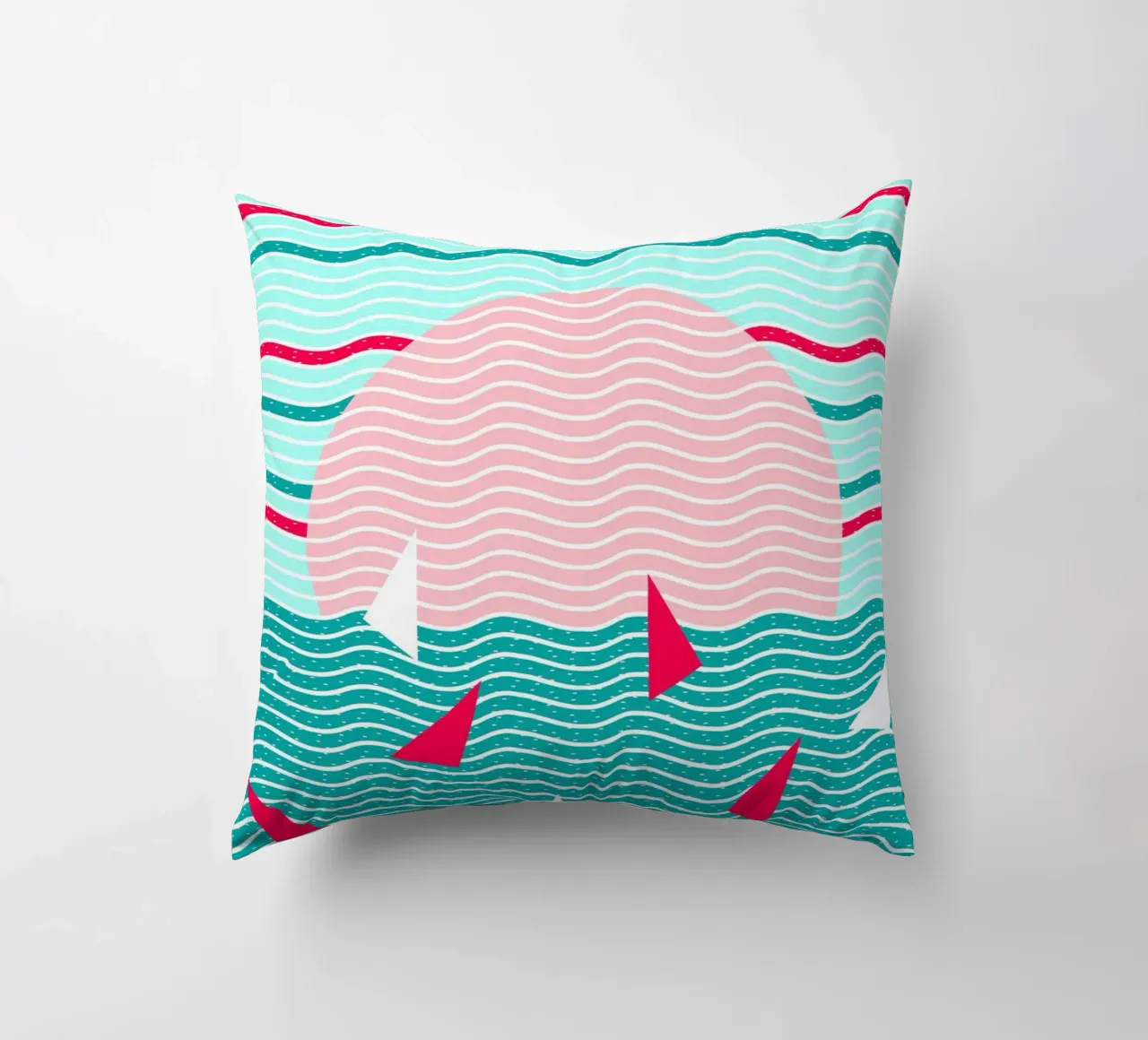 Ciao Oceano Vele Rosa cuscino da SilverPegasus