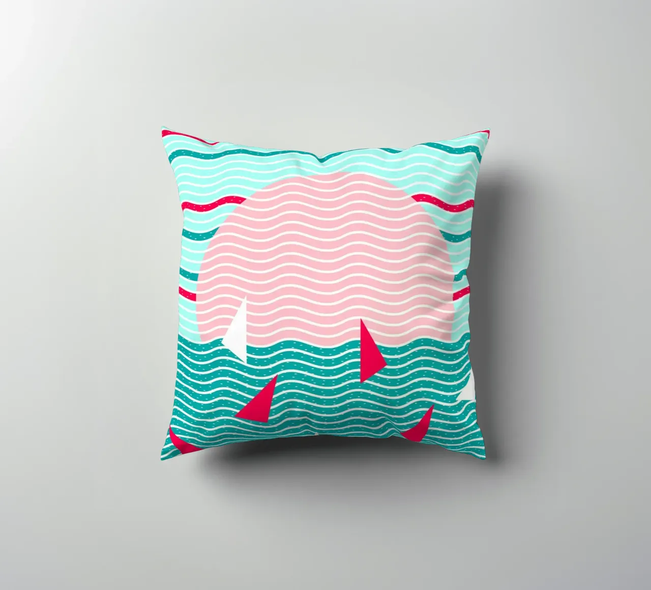 Ciao Oceano Vele Rosa cuscino da SilverPegasus
