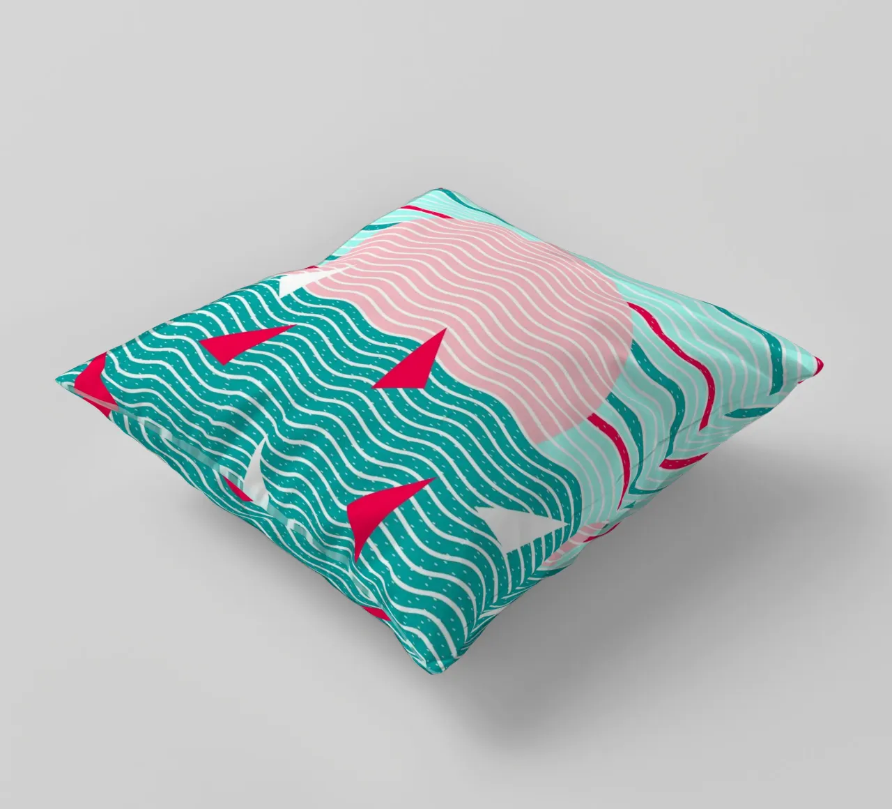 Ciao Oceano Vele Rosa cuscino da SilverPegasus