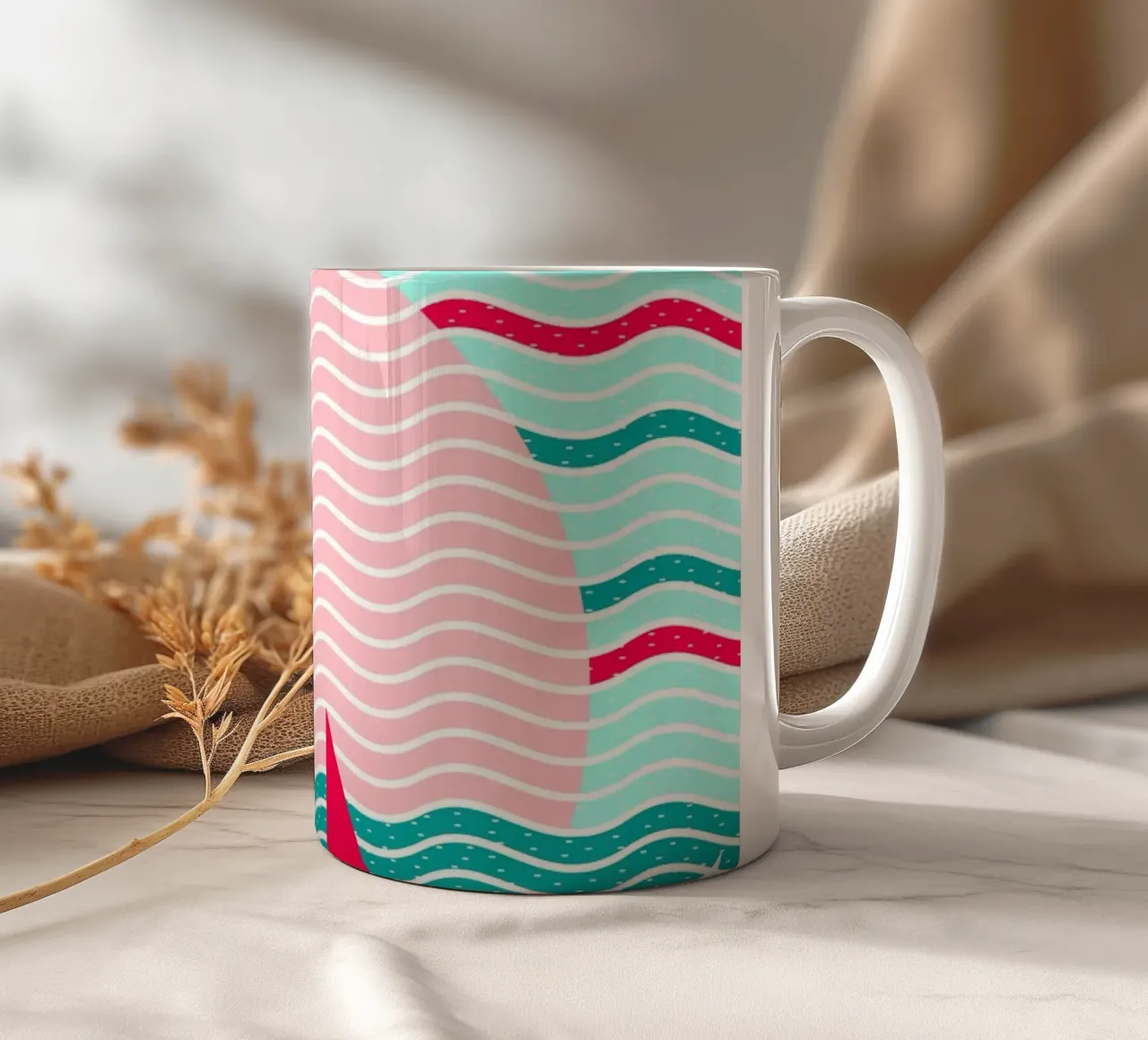 Ciao Oceano Vele Rosa tazza in ceramica da SilverPegasus