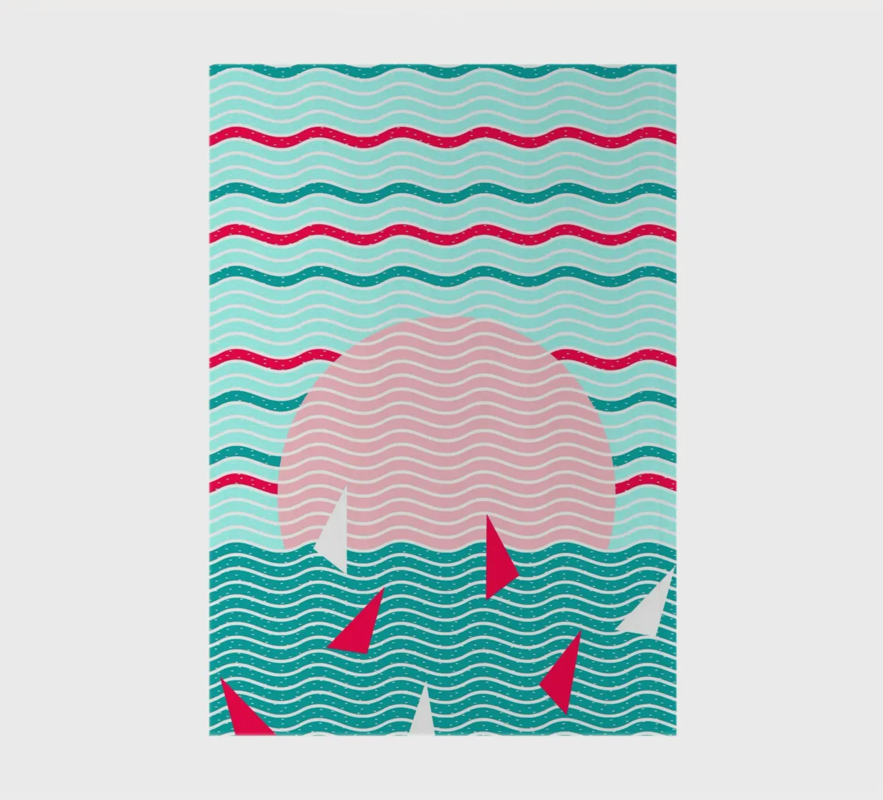 Hello Ocean Pink Sails notebook by SilverPegasus