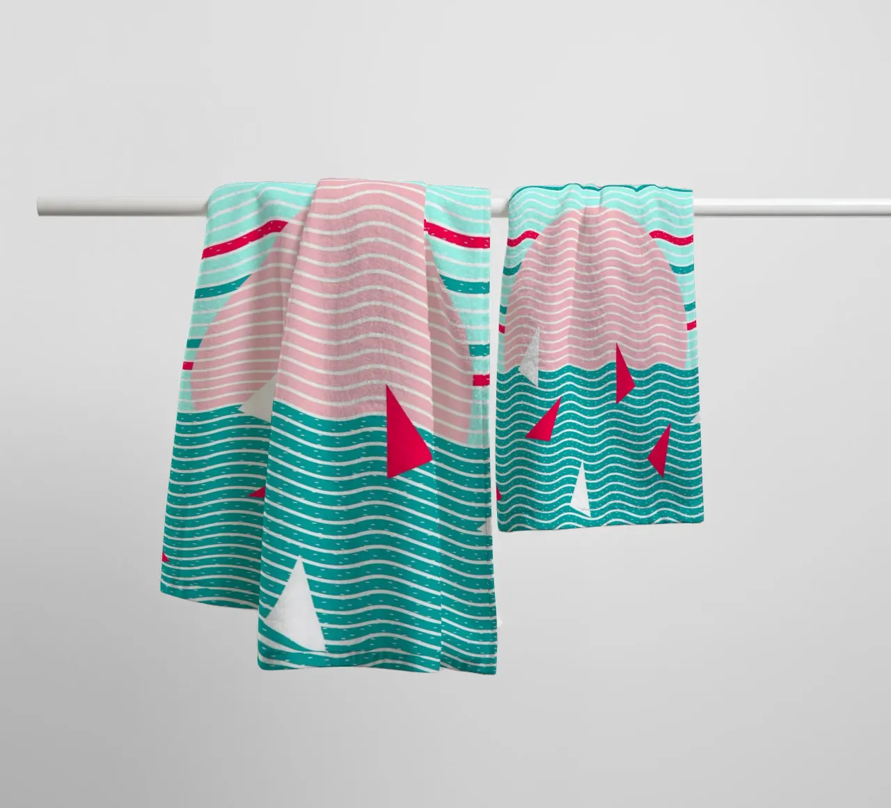 Ciao Oceano Vele Rosa asciugamano da bagno da SilverPegasus